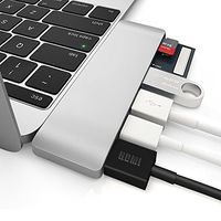 Function Extension Type C Hub 6-in-1 Multi-Port USB C to USB C Hub Adapter with HDMI 4K Output, Power Delivery, 2 USB 3.0 Ports, SD/Micro Card Reader for 2016/2017 MacBook Pro and Type C Laptop