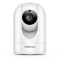 Foscam Full HD 1080P WiFi IP Camera, 2MP Indoor Pan/Tilt Home Security Surveillance Camera Night Vision, Two-Way Audio, Motion/Sound Detection, Free Image/Video Cloud Service Available, R2C White