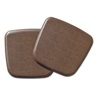 NewLife by GelPro Vintage Leather Comfort Seat Cushion, 16 x 16, Rustic Brown, 2 Piece