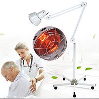 BSTOOL Infrared Heat Lamp, 275W Lamp Floor Standing Infrared Heat Mineral Therapy, Pain Relief for Neck, Back, Shoulder, Knee, Adjustable Acupuncture Therapy Health