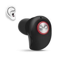 Mini Invisible Bluetooth Earbud,V4.1 Stereo Wireless Bluetooth Earphone with Built-in Mic,Sports Noise Cancelling in-Ear Headphone for iPhone Samsung and Other Android Phones (Black)