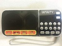 HOOKED Portable Mini Speaker/FM, AM Radio/USB/Micro SD TF Card MP3 Player/AUX