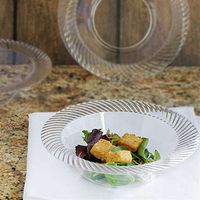 Clear 12Oz Round Disposable Bowl - Twirl Collection
