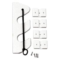 TACO 2-Rod Poly Bungee Rod Holder Rack - White consumer electronics Electronics
