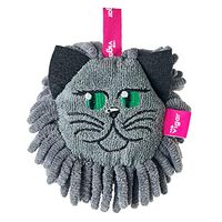 Vigar Felix Computer and Screen Duster, Scratch-Free Microfiber Scrubber, Dust-Trapping Tendrils Gently Clean, Machine Washable, 6-2/3 inches, Grey