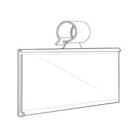 Label Holders for Wire Shelves, Plastic 3" x 1 1/4" (W x H) Pack of 100