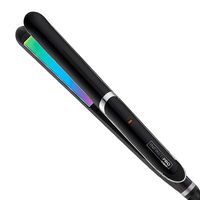 INFINITIPRO BY CONAIR 1 Inch Titanium Flat Iron; 1-inch Flat Iron with Extra-Long Plates; Rainbow finish