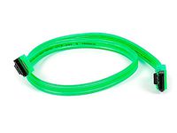 18 inch SATA 6Gbps Cable w/Locking Latch UV Green, CNE546018