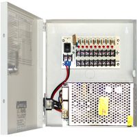GW Security 9 Port 12-Volt 10 Amp DC Distributed with PTC Fused Power Box for Security Camera