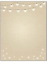Lights Theme Stationery - 8.5 x 11-60 Letterhead Sheets - String of LIghts Letterhead (String Lights)