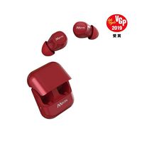 Mavin Air-X True Wireless Bluetooth 5.0 Earbuds with Charging Case,10hr Battery, IPX5 Sweat Proof, Built-in Latest SoC,Total 50hrs Playtime: Up to 100 ft. Range, Noise Cancelling Sports Earbuds,Red