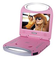 Sylvania 10-Inch Portable DVD Player with Integrated Handle and USB/SD Card Reader, Pink