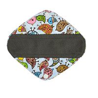8 Inch Charcoal Bamboo Mama Cloth/ Menstrual Pads/ Reusable Sanitary Pads / Panty Liners (Birds)