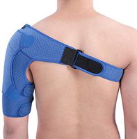 Xuuyuu Shoulder Cuff Support, Punched Breathable Pressurized Brace for Men and Women Injury Prevention Large Size Adjustable Sleeve Brace Arm Protection (39-55in)