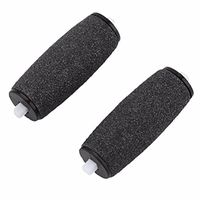 ULTNICE Replacement Rollers Heads Foot File Refills Callus Remover Pedicure Tool Black 2 Pieces