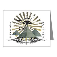 Note Card Egyptian Pyramids Ankh Eye of Horus