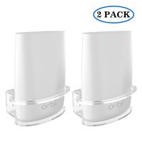 SPORTLINK Wall Mount for Netgear Orbi Sturdy Clear Acrylic Wall Shelf Bracket for NETGEAR ORBI RBS40, RBK40, RBS50, RBK50, AC2200, AC3000 Home WiFi Router (2 Packs)