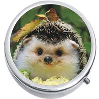 Hedgehog Medicine Vitamin Compact Pill Box