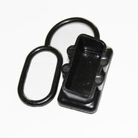 X-Haibei 1 Battery Winch Quick Connector Dust Cover Cap for 175AMP Plug End Black Rubber