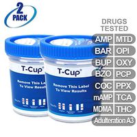 MiCare [2pk] - 14-Panel Multi Drug Test Cup (AMP/BAR/BUP/BZO/COC/mAMP/MDMA/MTD/OPI/OXY/PCP/PPX/TCA/THC with A3) #MI-TDOA-1144A3