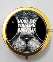 BlackKey How Do You Like Meow 3-Compartment Decorative Pocket Gift Box Case Organizer for Pill, Color 2 -12