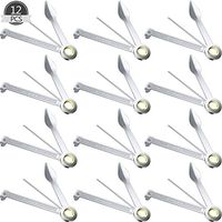 12 Packs Pipe Tamper Tool Pipe Reamer Tamper Poker Tool Stainless Steel Pipe Cleaner Cleaning Tool