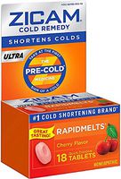 Zicam Ultra Rapidmelts Ch Size 18ct Zicam Ultra Rapidmelts Cherry 18ct