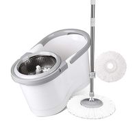 SHPING Mops Rotating mop, 360 degree rotation, mop and bucket set, with microfiber cleaning mop head, suitable for all floor cleaning (Size : B)