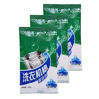 Sdoveb 3pcs Washing Machine Cleaner Descaler Detergent Deep Cleaning Remover Deodorant Washer Odor Removal Clean Bleach (Green)
