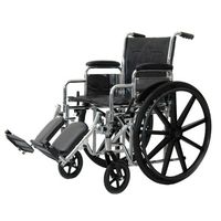ProBasics Heavy-Duty Wheelchair, Swingaway Footrests - 24"x18" - 1 Each / Each