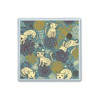 Contact Lens Box Holder Container Case Storage Eyecare Kit - Cute Cat And Flower