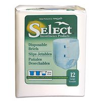 Select Fitted Briefs by Tranquility Size Large Case/72 (6 bags of 12)