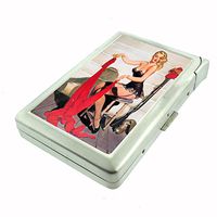Vintage Retro Sexy Bridesmaid Party Cigarette Case with Built In Lighter Pin Up Girl-172