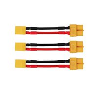 FLY RC 3pcs XT30 Male to XT60 Female Connector Adapter Turnigy Drone XT30 XT60 FPV Cable 16awg 50mm