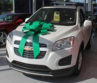 30" Magnetic Car Bow - Made in USA (Green)