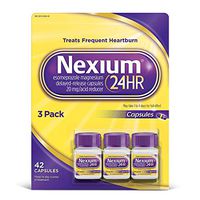 Nexium 24 Hr Acid Reducer 20 Mg 42 Capsules In 3 Pack,, 42Count ()