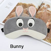 Grandey 1PCS Bunny/Tiger/Fox/Sloth Sleep Mask Rest Travel Relax Sleeping Aid Blindfold Ice Cover Eye Patch Sleeping Mask Case (Sloth)