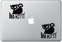 Bad Kitty ArcDecals78600139 Set Of Two (2x) , Decal , Sticker , Laptop , Ipad , Car , Truck