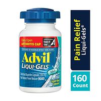 Advil Liqui-Gels (160 Count) Easy Open Arthritis Cap Pain Reliever/Fever Reducer Liquid Filled Capsule, 200mg Ibuprofen, Temporary Pain Relief