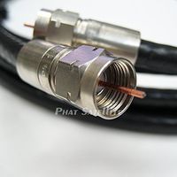 RG6 Coaxial Cable 175ft (BLACK) - MADE IN USA - UL ETL CM CATV Fire retardant SATELLITE Audio Video Cable with CORNING GILBERT Compression F-Connectors