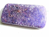 1 Small Charging Plate Cell Phone/Bed Charging Crystal Orgone Generator Energy Accumulator 528Hz/7.83Hz/Advance Harmonics Many Beautiful Ingredients and Colors!! (R.Violet)