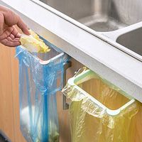 LtrottedJ Hanging Kitchen Cupboard Cabinet Tailgate Stand Storage Garbage Bags Rack (Blue)