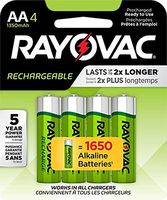Rayovac Platinum Pre-Charged NiMH AA Size Batteries, PL715-4 GEN, 4-Pack