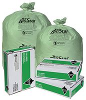 Coreless Roll Liner, 20 to 30 gal, Green, PK150