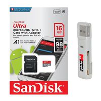 SanDisk Ultra A1 16GB MicroSD HC Class 10 UHS-1 Mobile Memory Card for Samsung Galaxy Note8 Note 8 Duos FE with USB 2.0 MemoryMarket Dual Slot MicroSD & SD Memory Card Reader