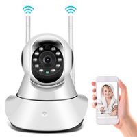 HD Wireless WiFi Security Camera IR Night Vision IP PTZ Camera Remote Monitor for Baby/Elder/Pet/Nanny Monitor 100-240V(US Plug)