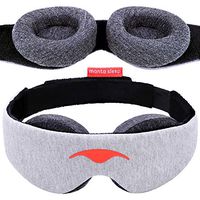 Manta Sleep Mask - 100% Blackout Eye Mask - Zero Eye Pressure - Adjustable Eye Cups - Guaranteed Deepest-Possible Rest - Perfect Sleeping Mask for Light Sleepers, Travelers, Midday Nappers