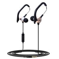 Licoers Headphones, Wired Headphones, In-Ear Earbuds, Built-in Mic, Stereo Sound, Noise Cancelling Waterproof Sweatproof Earbuds for Running Exercising (Gold)