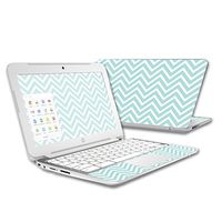 MightySkins Skin Compatible With HP Chromebook 11 (2015) case wrap cover sticker skins Aqua Chevron