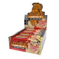 Grenade Carb Killa Protein Chocolate Bar | 20g High Protein Snack | Low Net Carb Low Sugar Kosher | Energy Bars | White Chocolate Salted Peanut, 12 Pack